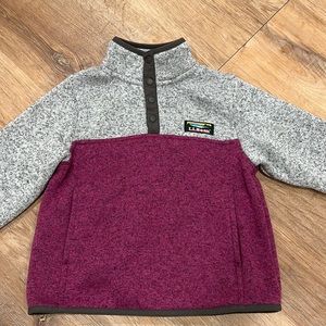 LL Bean girls pullover